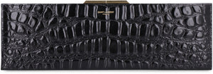 Midnight leather clutch-1